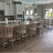 Beach Comber Brown Counter Swivel Stool